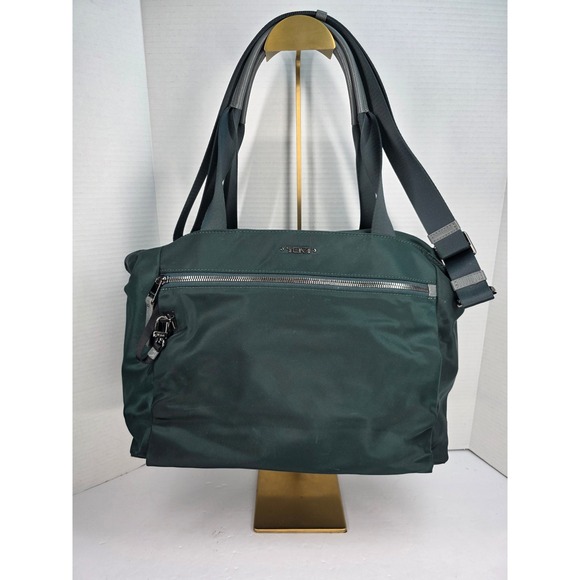 Tumi Handbags - Tumi Voyageur Marietta Shoulder Bag in Dark Green Nylon